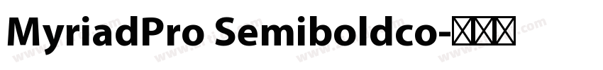 MyriadPro Semiboldco字体转换